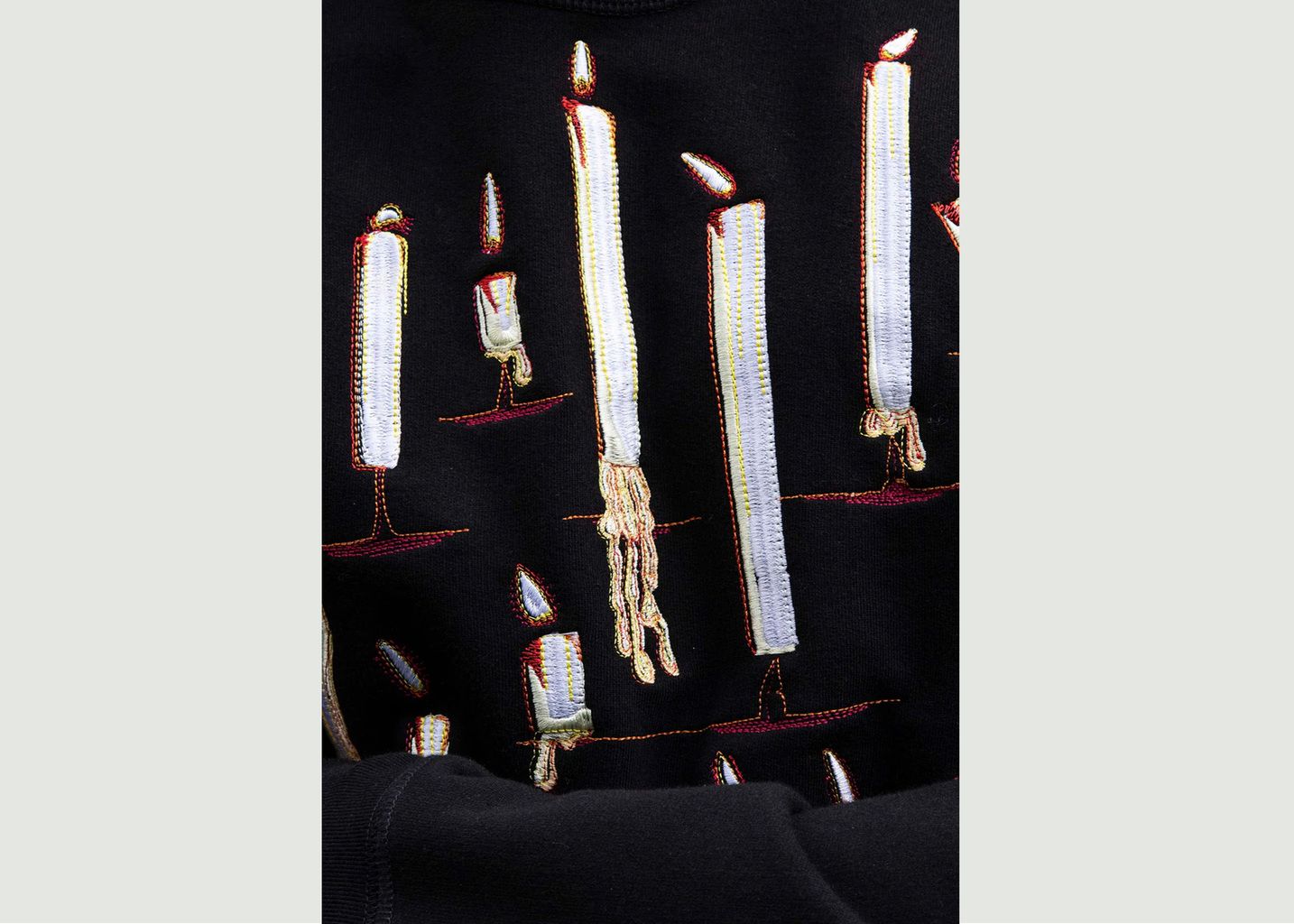 Sweatshirt mit Kerzenstickerei - Misericordia