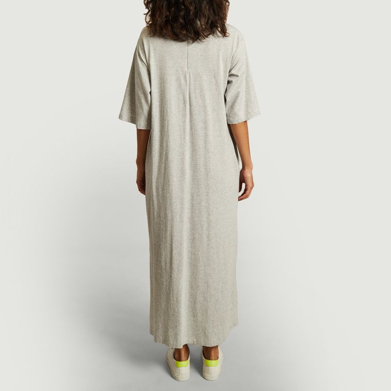 Long jersey short sleeves dress with big bow - MM6 Maison Margiela