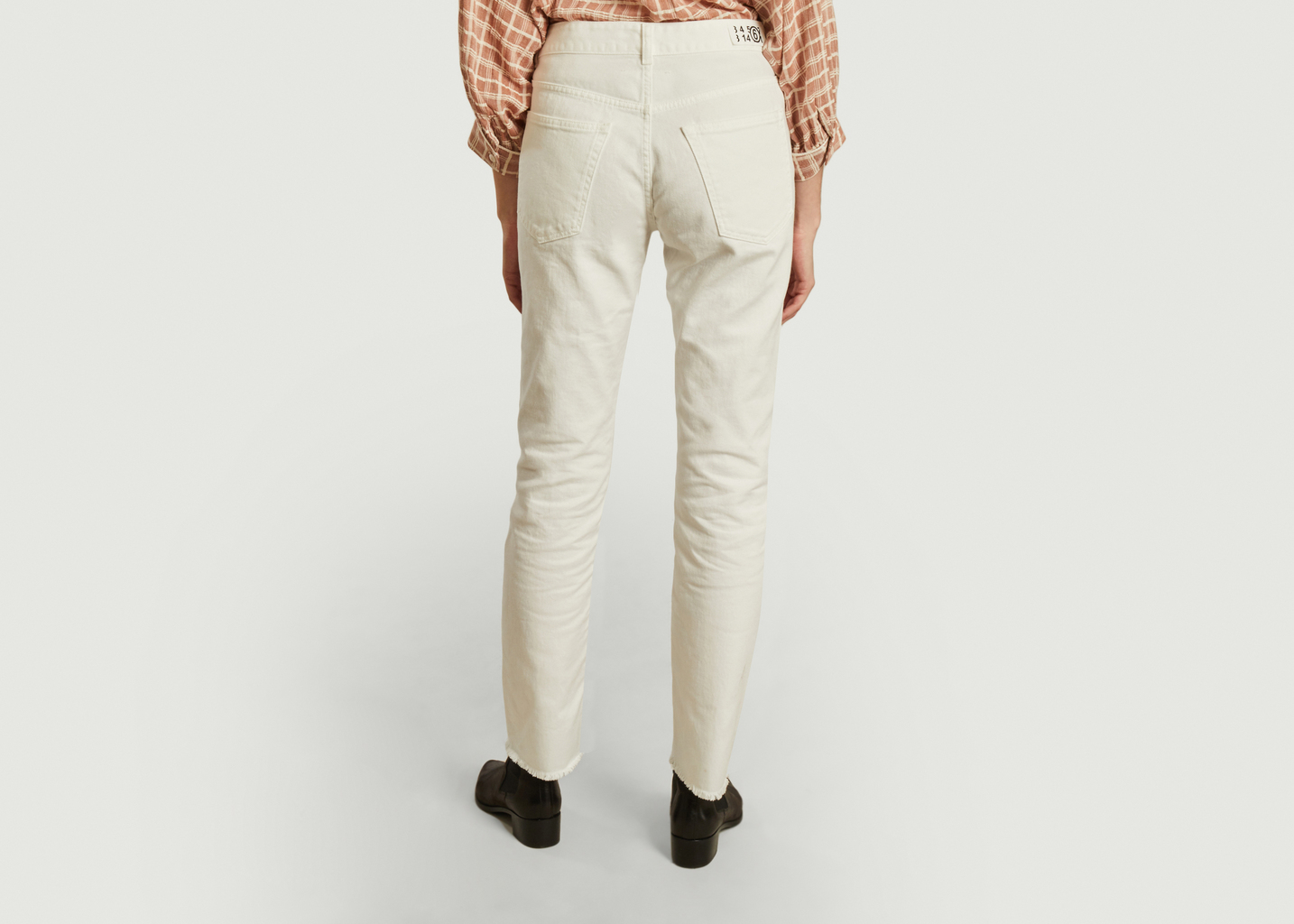 Buttoned tinted slim fit jeans - MM6 Maison Margiela