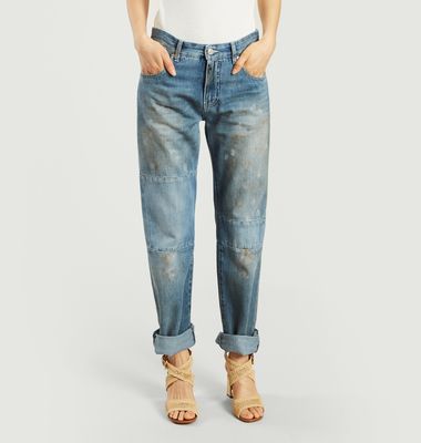 Stained Patchwork Jeans