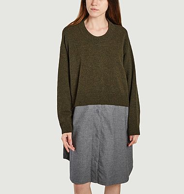 Kleid und integrierter Pullover