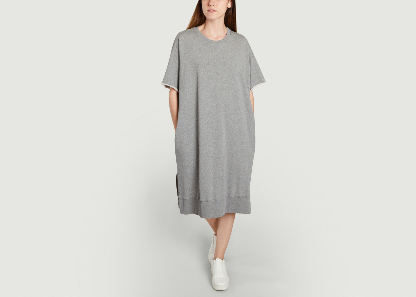 T-Shirt-Kleid in Übergröße - MM6 Maison Margiela
