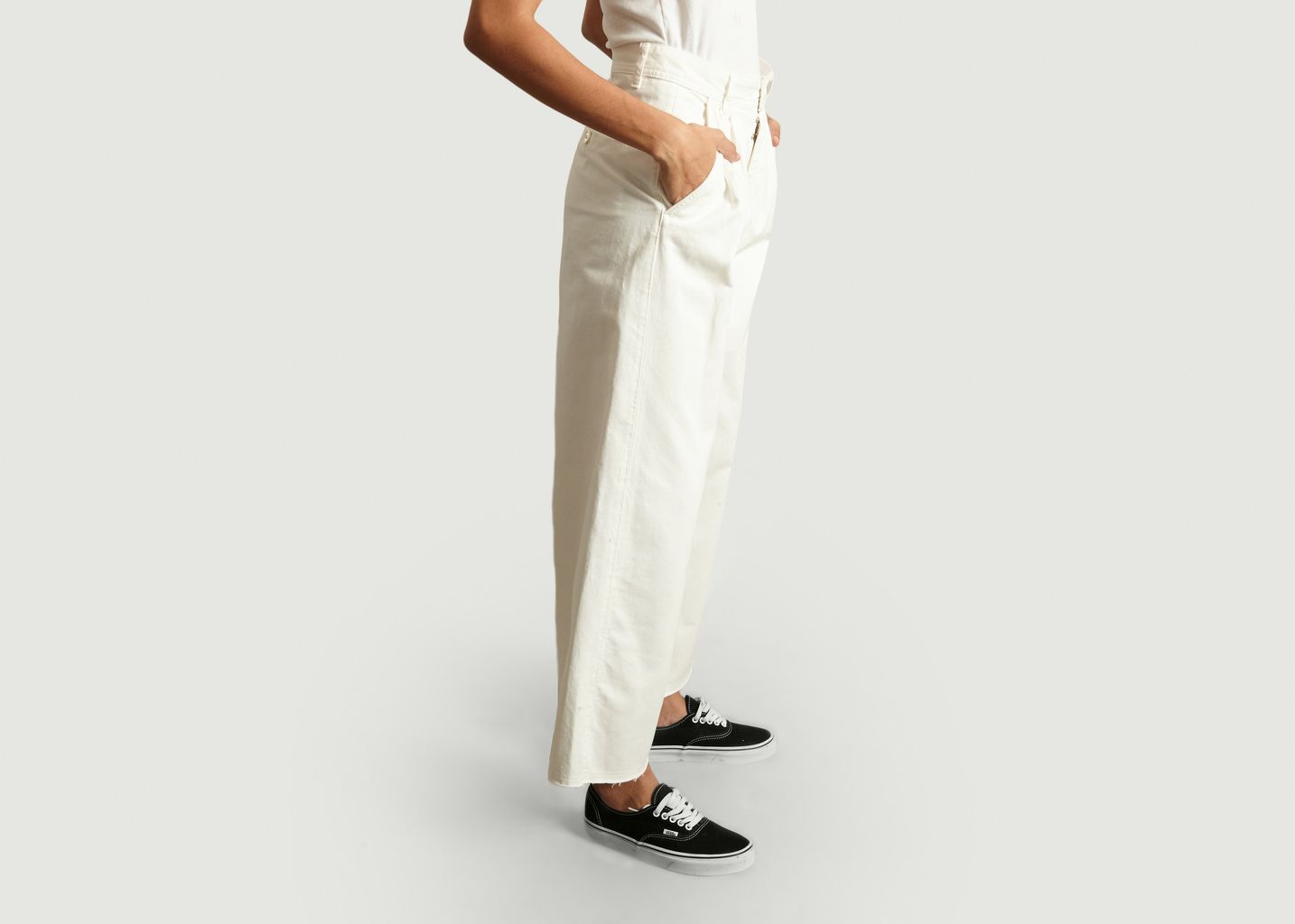 Pantalon Palazzo en Coton - MM6 Maison Margiela