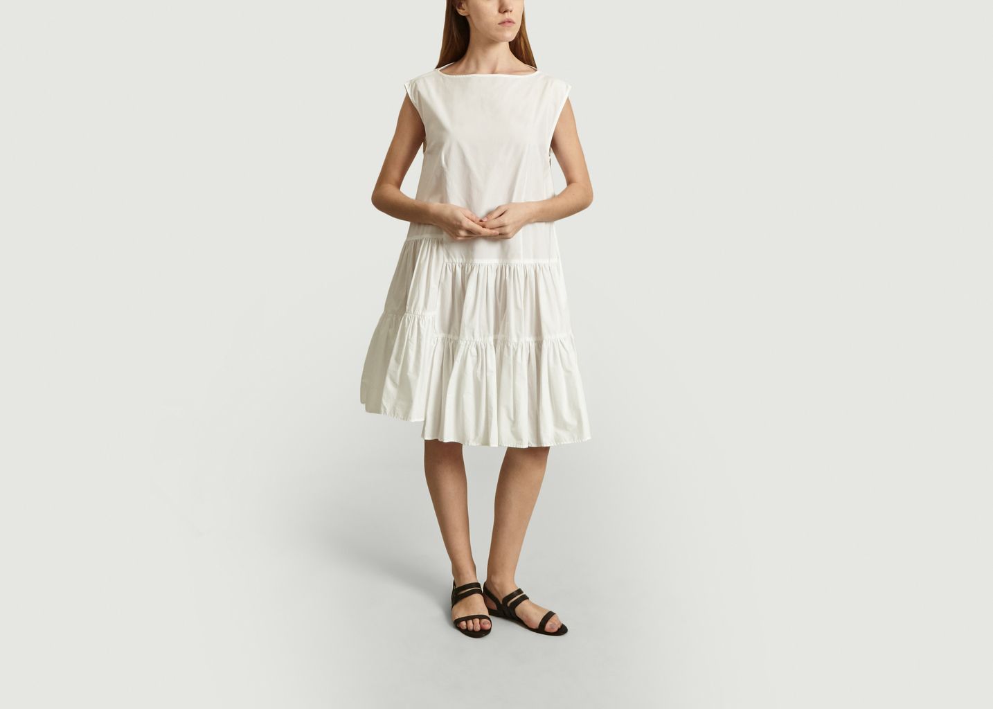 Asymmetrical dress with flounces - MM6 Maison Margiela