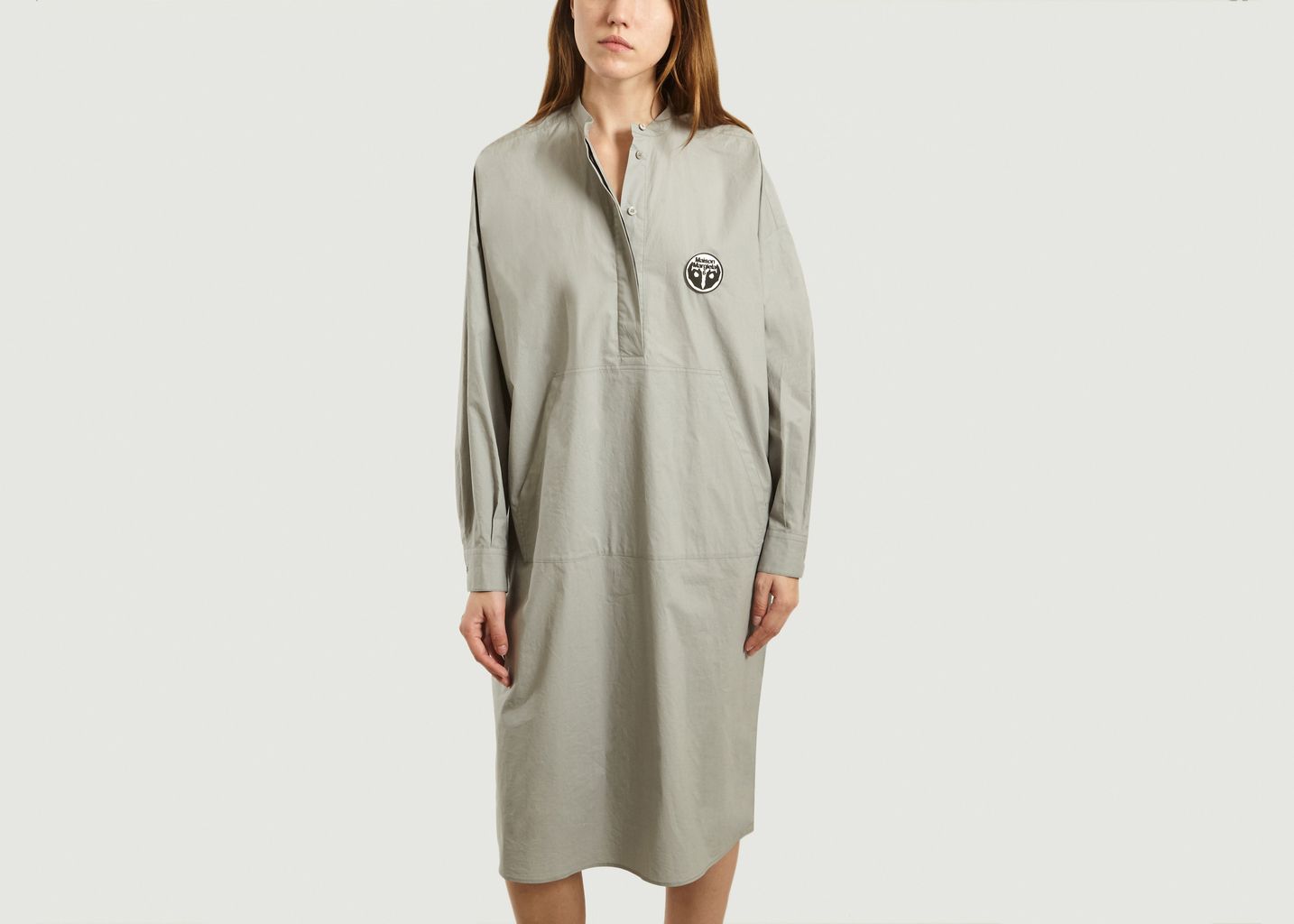 Robe chemise en popeline mi-longue - MM6 Maison Margiela