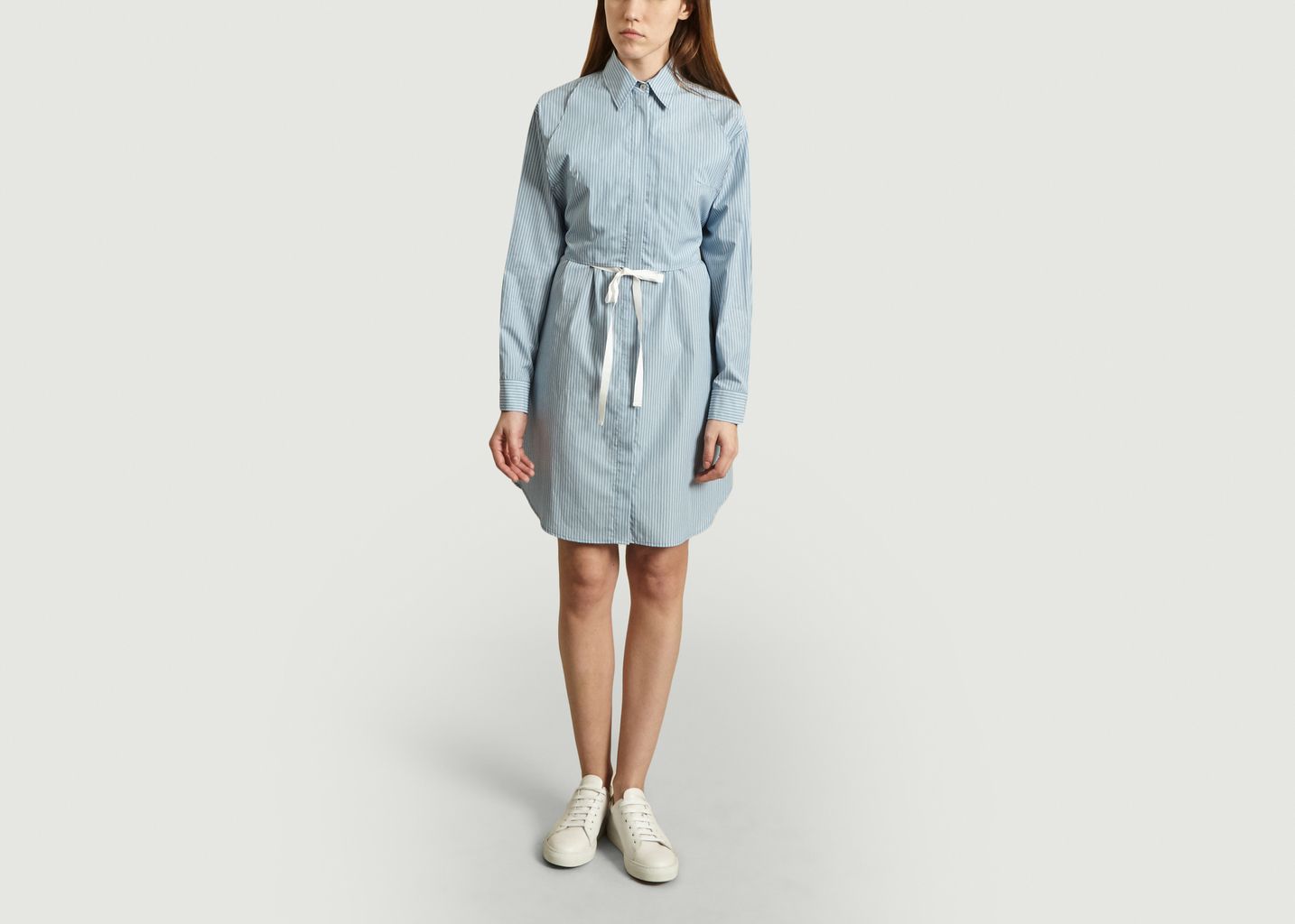 Robe-chemise en popeline rayée - MM6 Maison Margiela