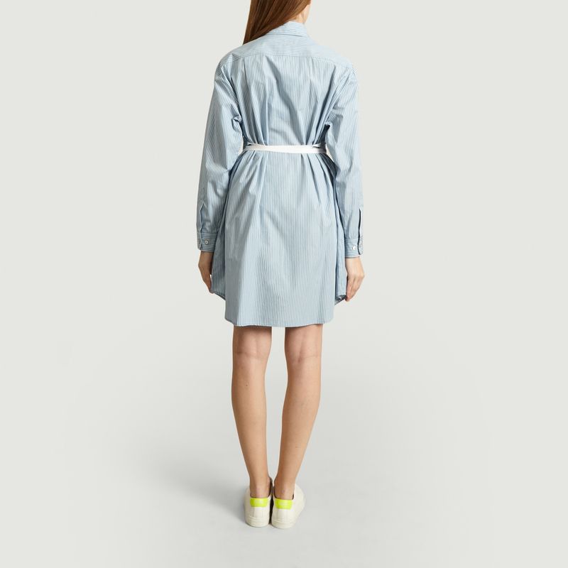 Robe-chemise en popeline rayée - MM6 Maison Margiela