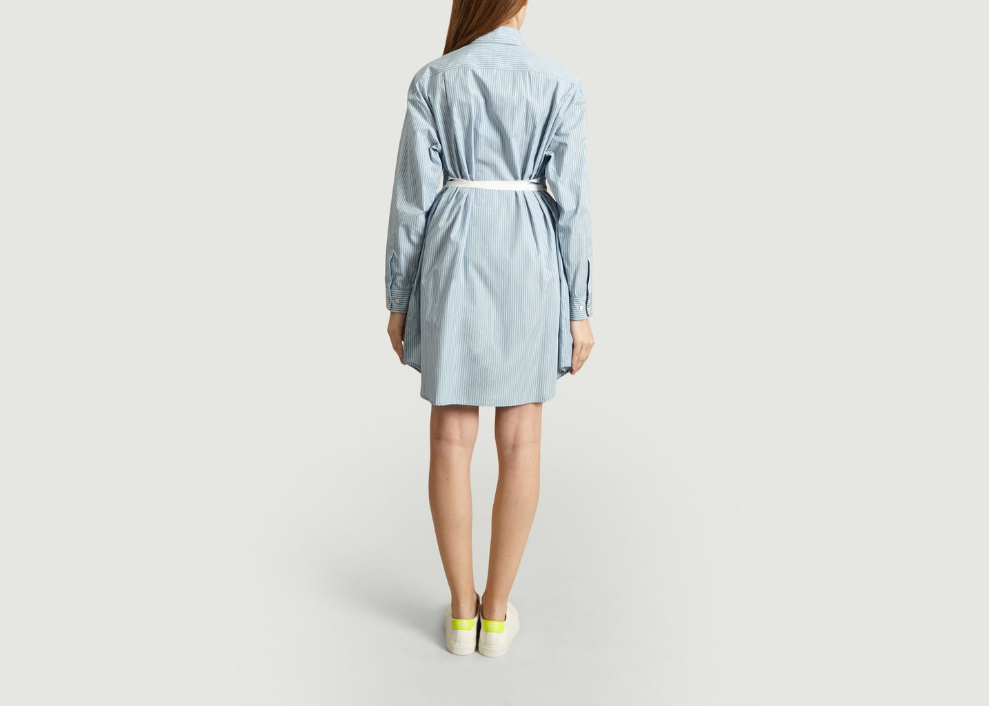 Robe-chemise en popeline rayée - MM6 Maison Margiela