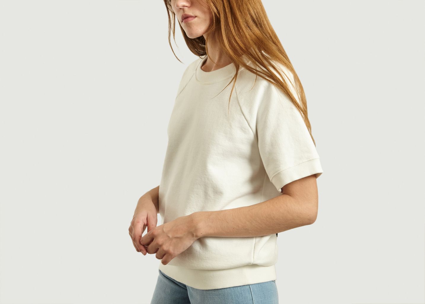 Sweat manches courtes à imprimé dos - MM6 Maison Margiela