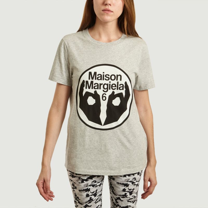 T-Shirt Logo Imprimé - MM6 Maison Margiela