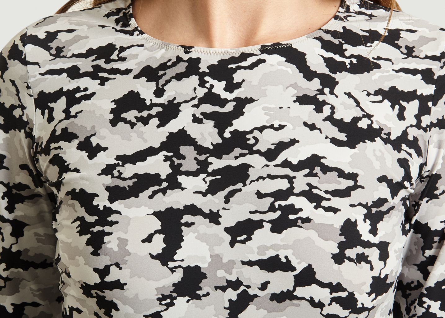 Camouflage printed bodysuit - MM6 Maison Margiela