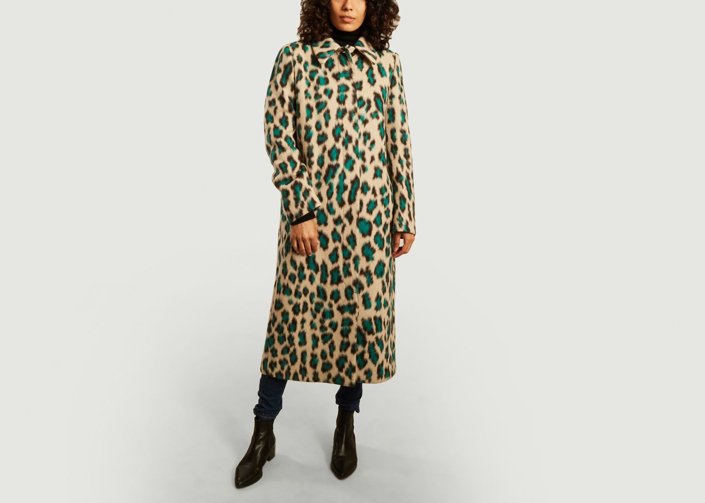 Manteau long motif léopard - MM6 Maison Margiela