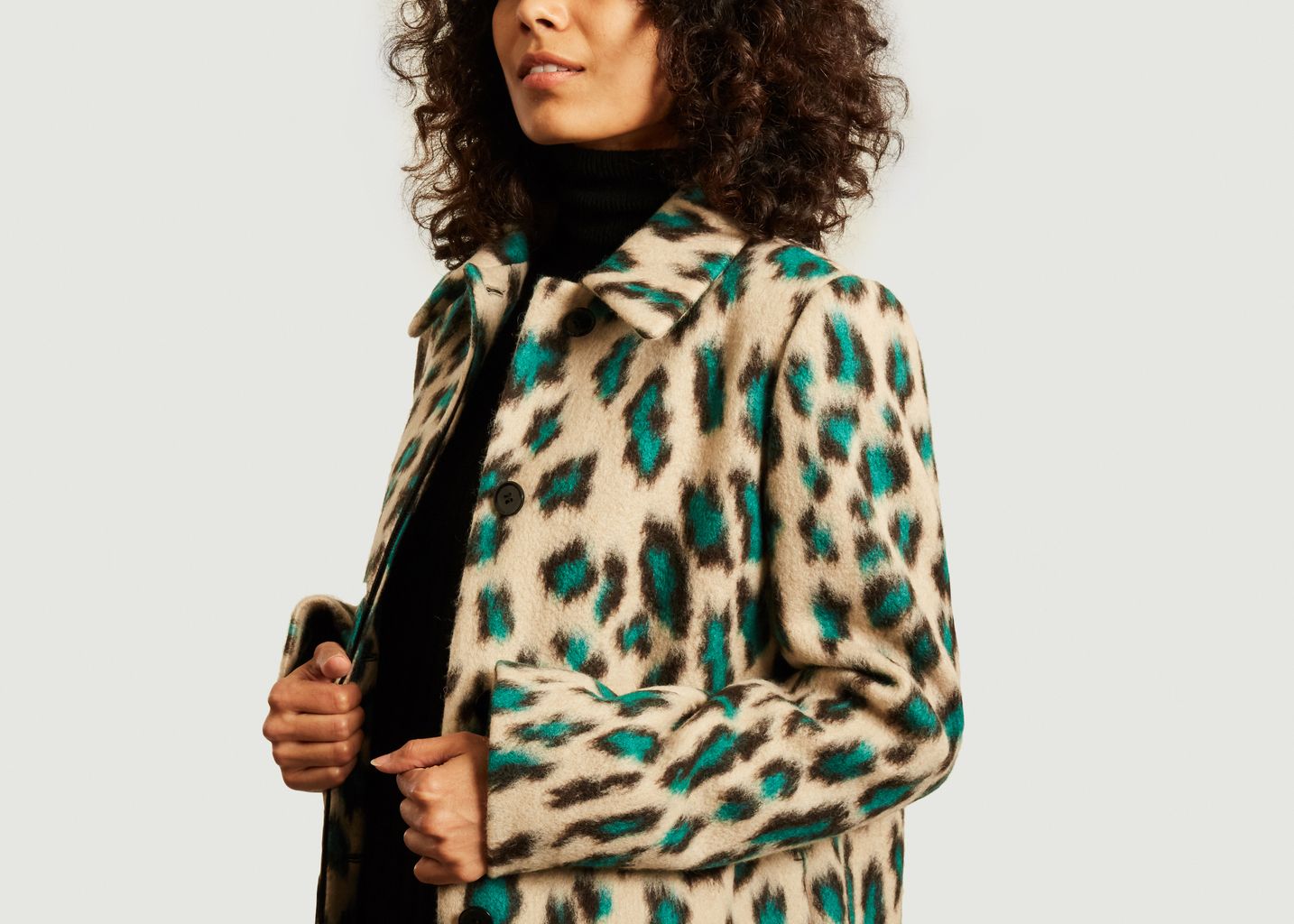 Manteau long motif léopard - MM6 Maison Margiela