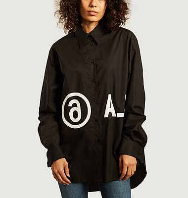 Chemise oversize logotypée