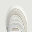 Leather and fabric platform sneakers - MM6 Maison Margiela