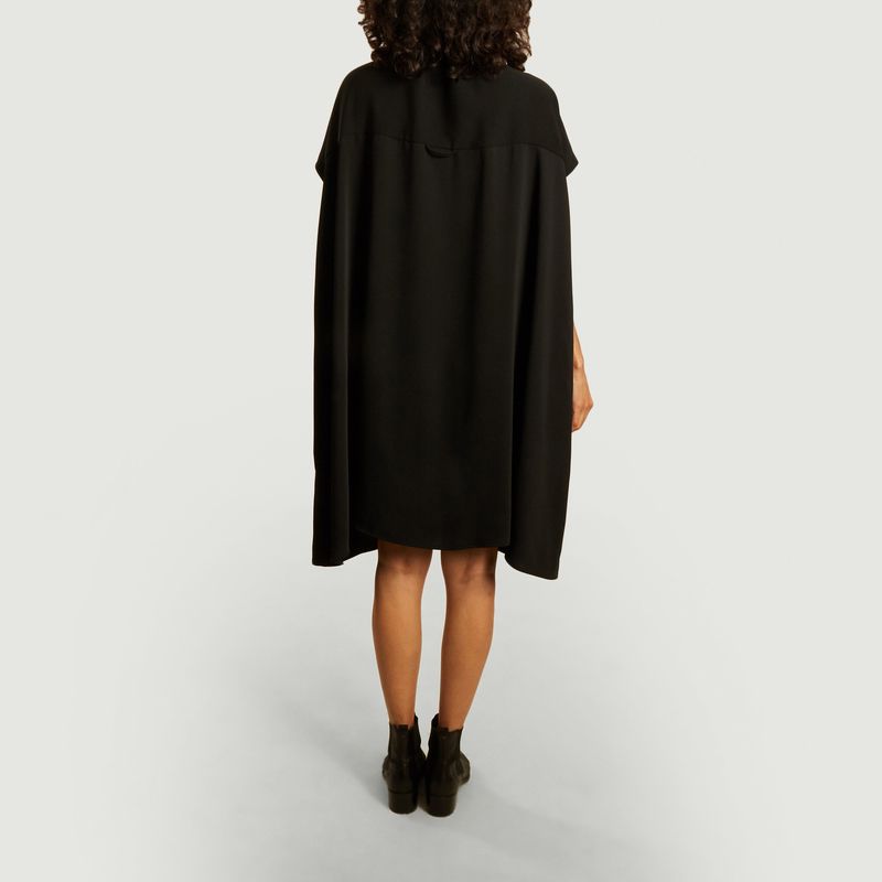 Robe cape boutonnée manches courtes - MM6