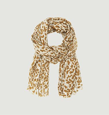 Echarpe en laine motif léopard Nº543