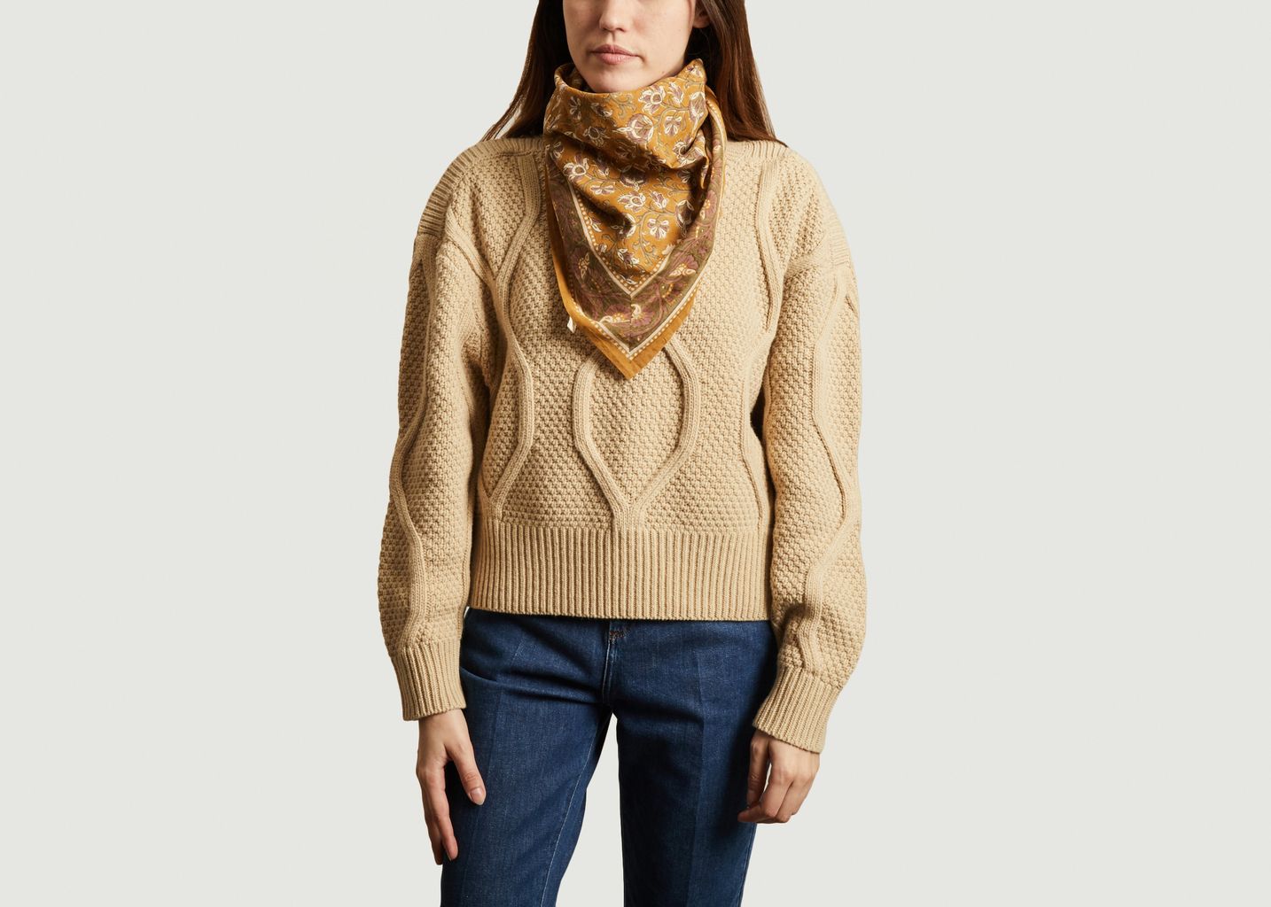 Foulard carré en coton Nº523 - Moismont