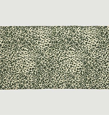 N°543 leopard print wool scarf