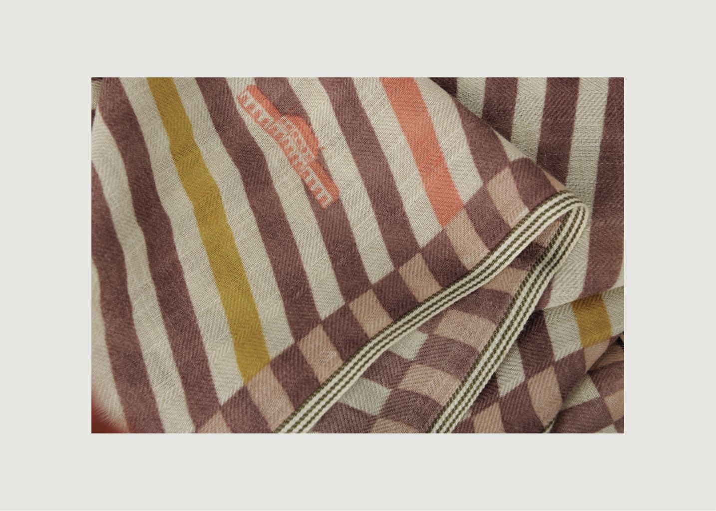 N°538 wool striped scarf - Moismont