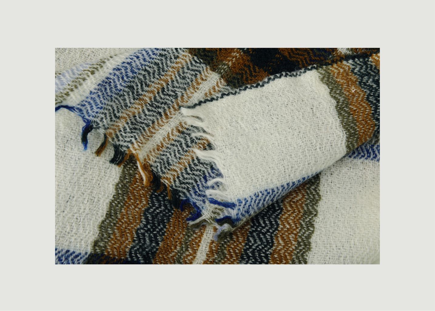 N°550 checked wool scarf - Moismont