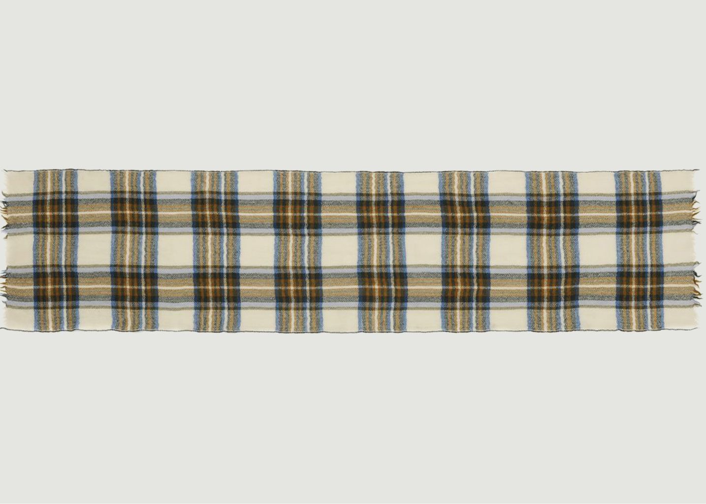N°550 checked wool scarf - Moismont