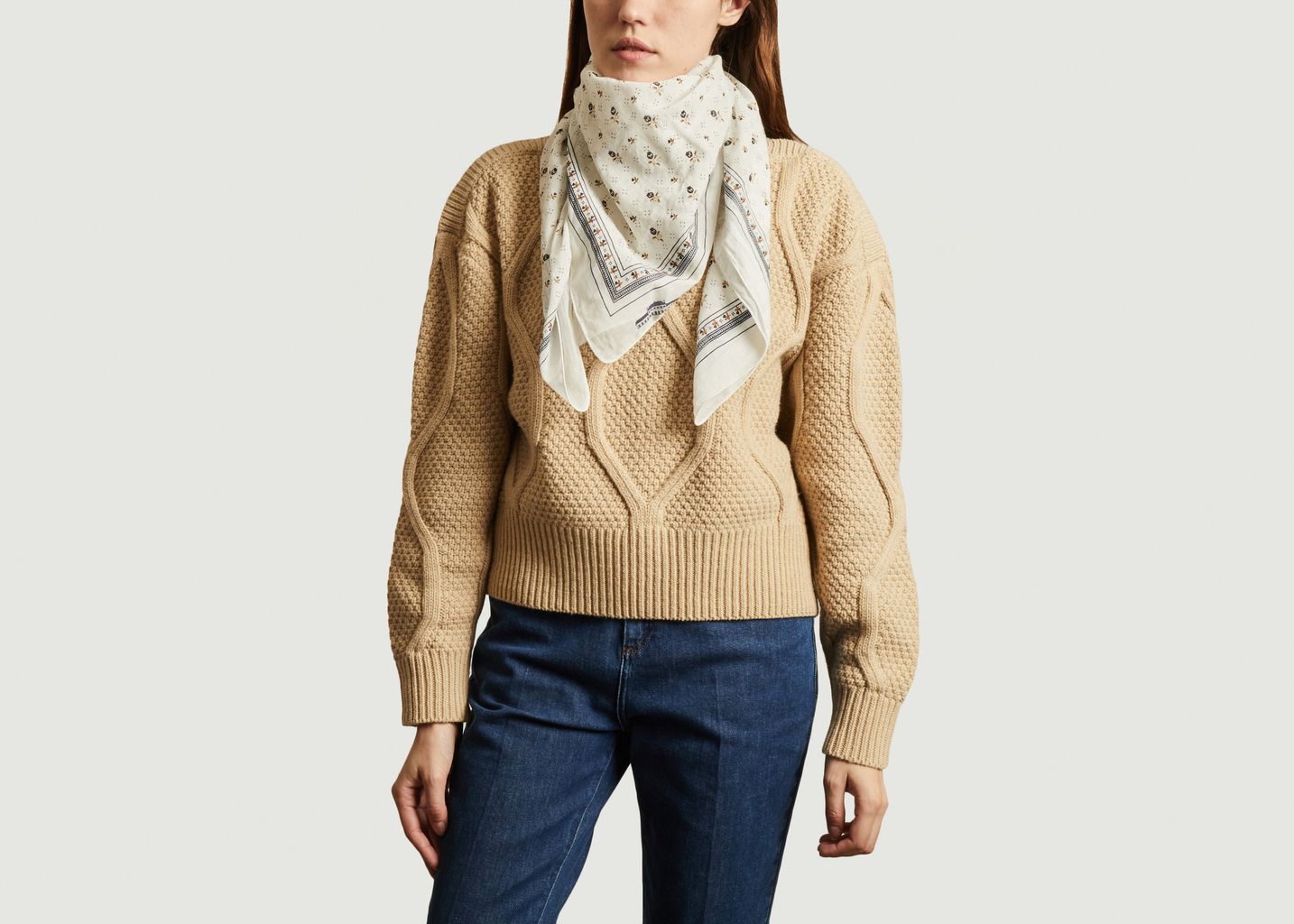 Foulard carré en coton N°520 - Moismont