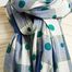 matière N°426 Check And Dots Pattern Scarf - Moismont
