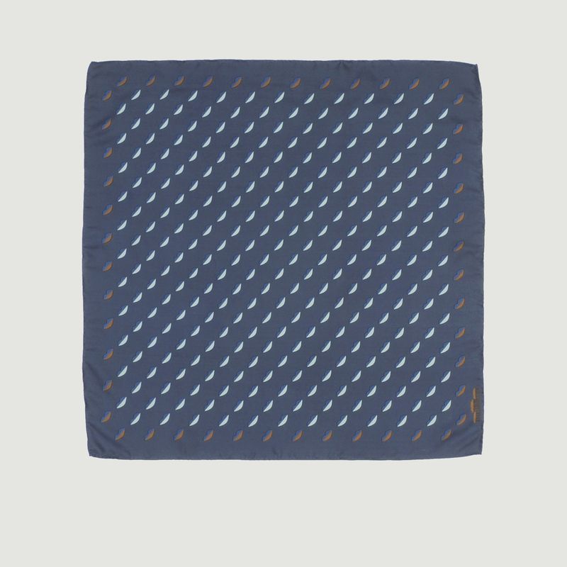 Foulard carré en soie motif bouches N°435 - Moismont