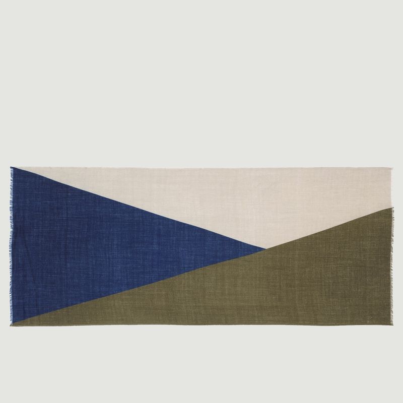 Echarpe en laine motif géométrique N°450 - Moismont
