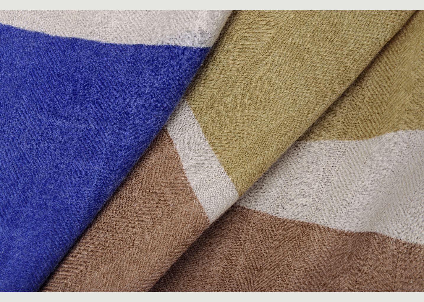 Echarpe en laine motif géométrique N°455 - Moismont