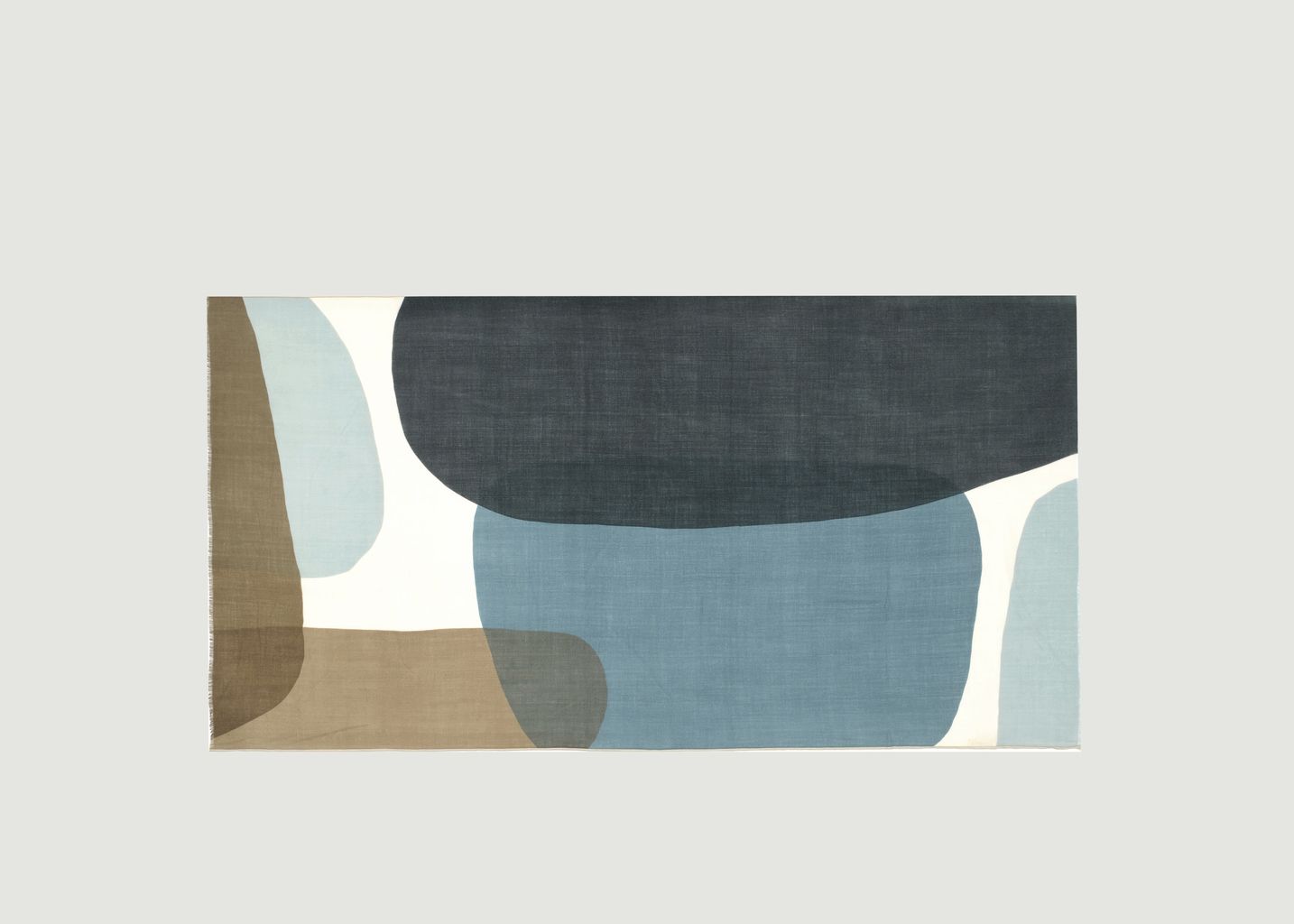 N°456 geometric pattern wool scarf - Moismont