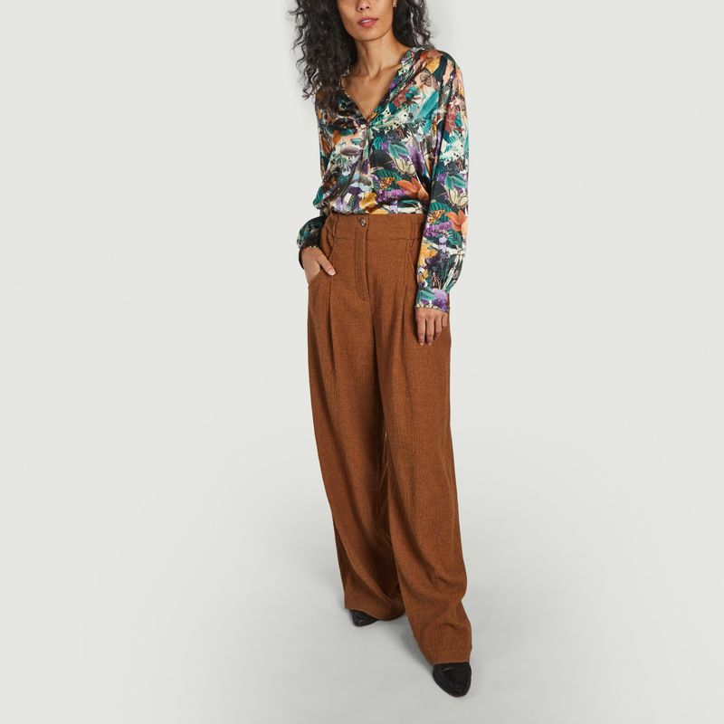 Angelica Bis blouse in silk - Momoni