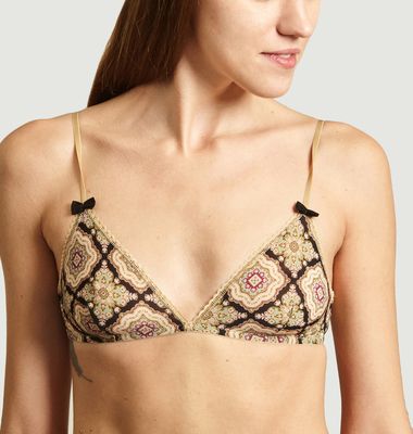 Printed Triangle Bralette