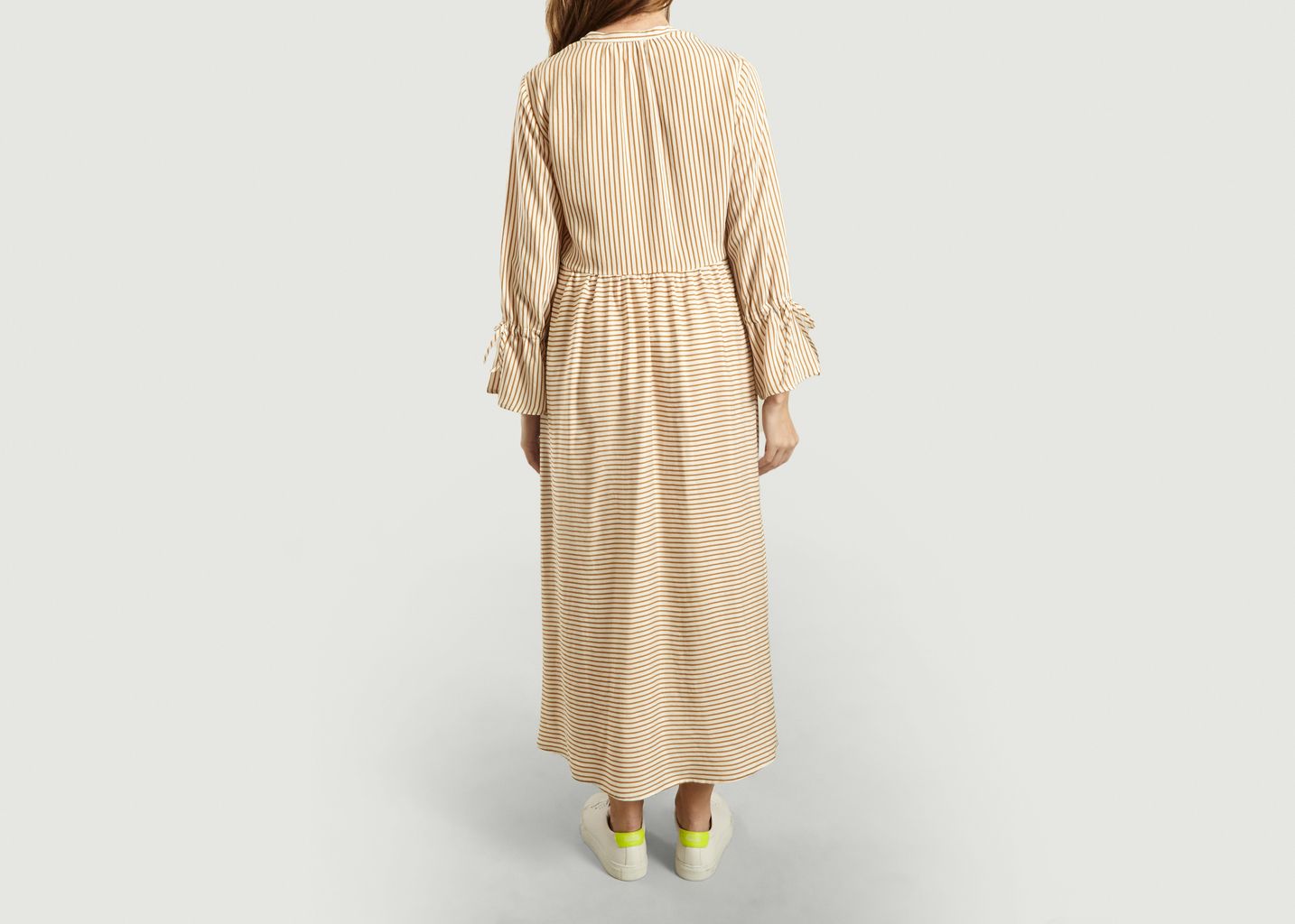  Long Striped Dress Brecena - Momoni