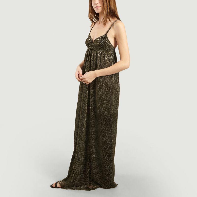 Strelitzia Embossed Long Dress - Momoni