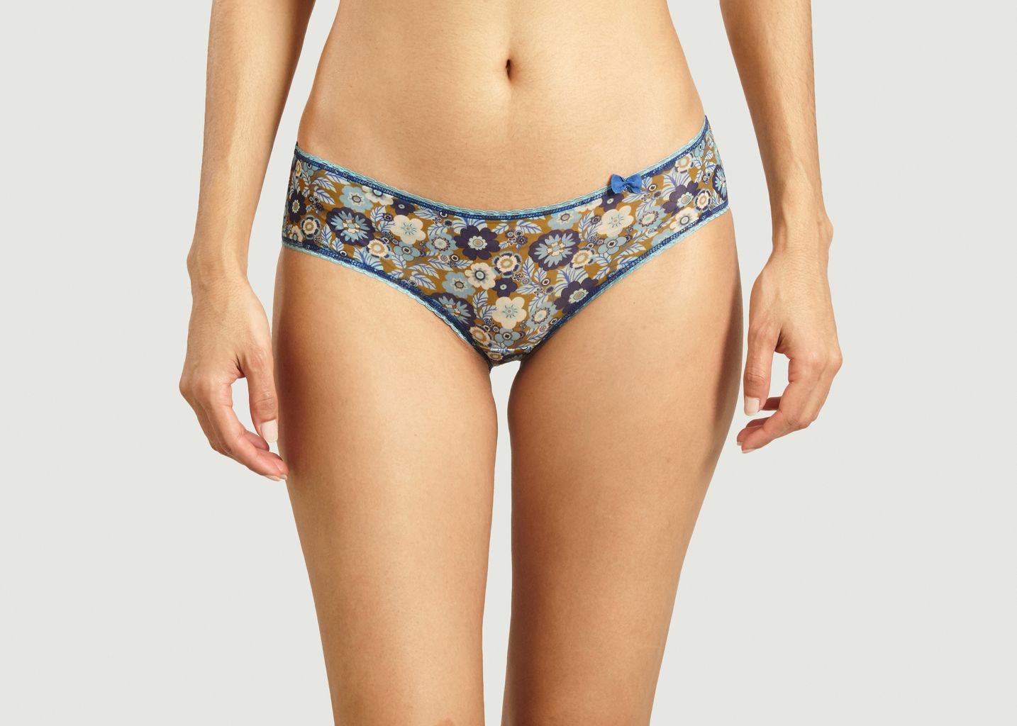 Floral pattern panties with bow - Momoni