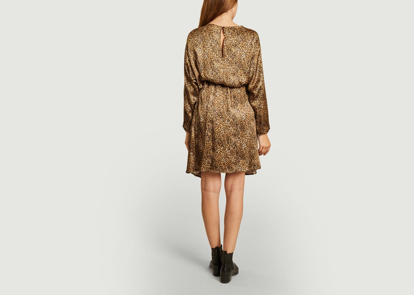 Benu leopard print silk dress - Momoni
