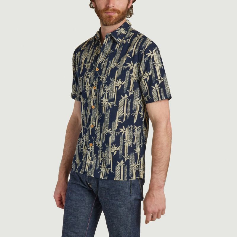 Hemd mit Bamboo-Print - Momotaro Jeans