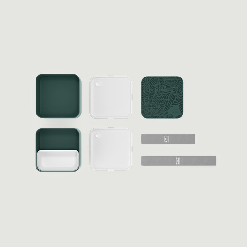 Die quadratische Bento-Box Graphic Jungle - monbento