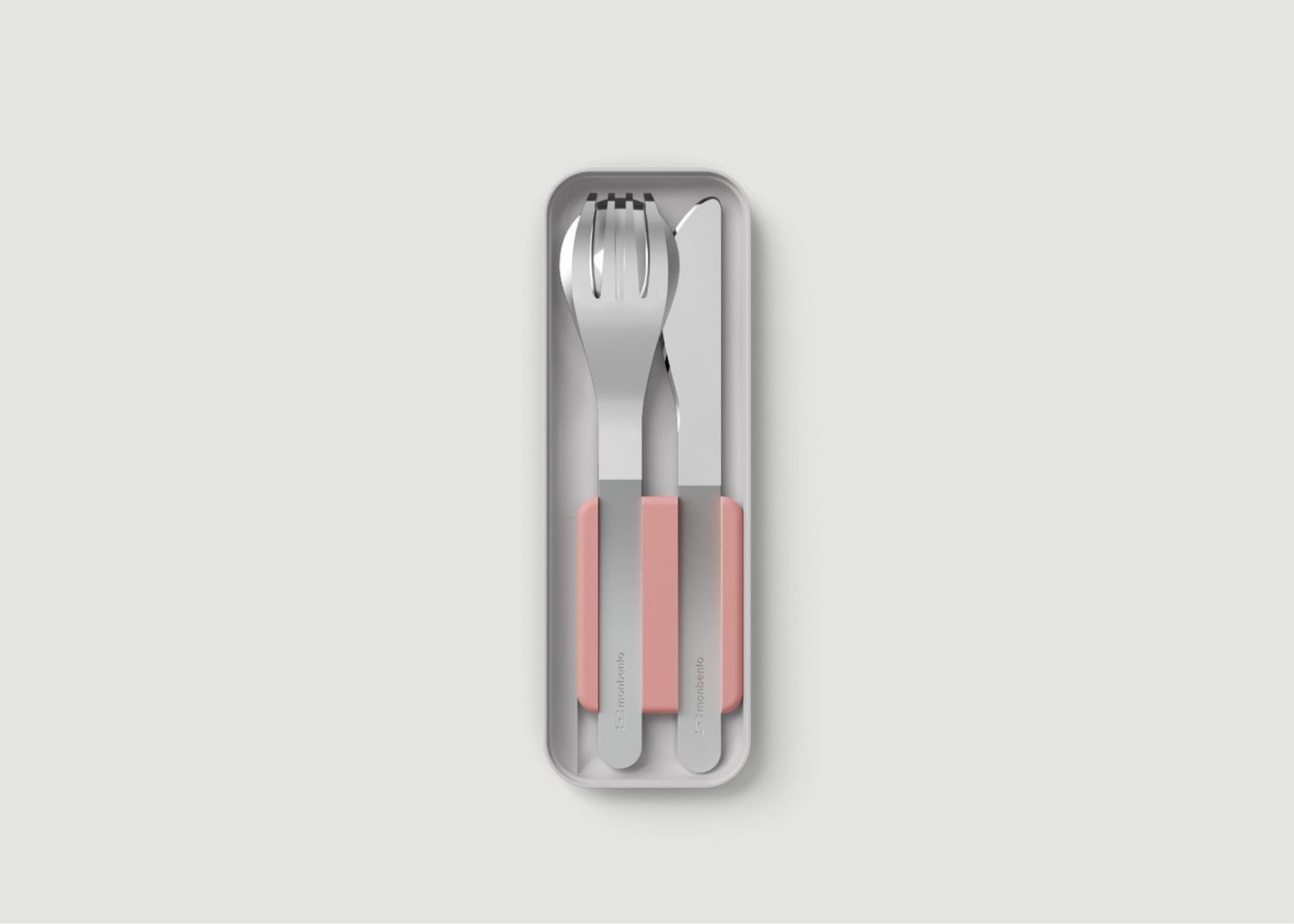 MB Slim Box pink Flamingo - Nomadic cutlery 2.0 - monbento