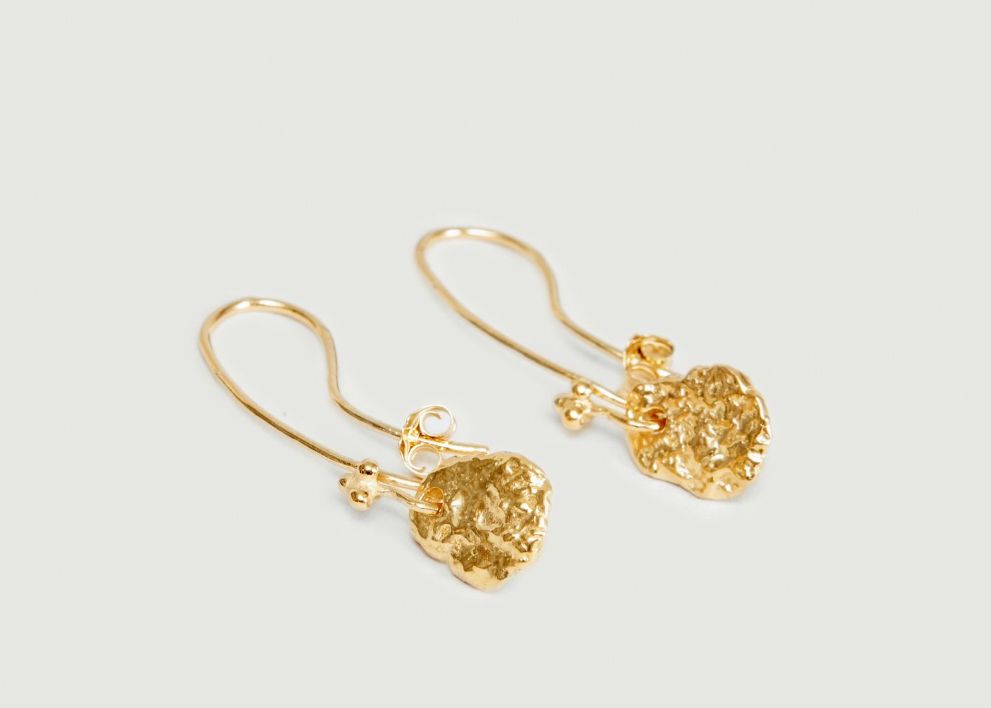 Boucles d'oreilles pendantes en vermeil jaune Ina - Monsieur