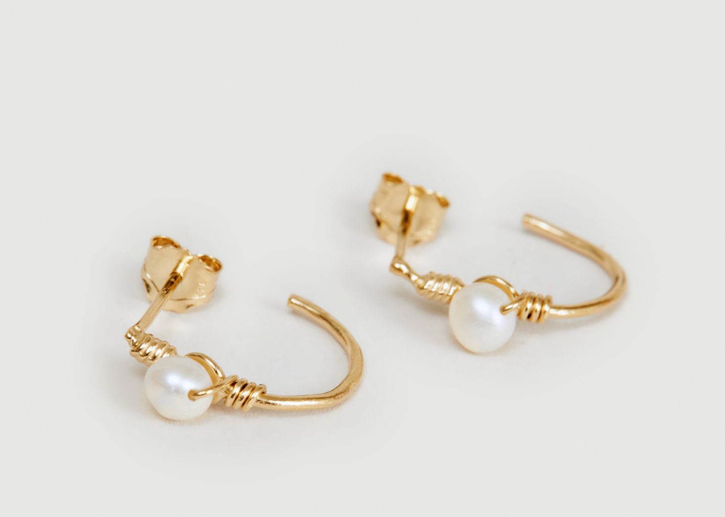 Boucles d'oreilles créoles Tia Grenat - Monsieur