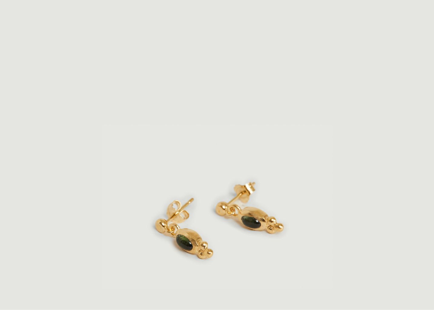 Boucles d'oreilles Lila tourmaline verte - Monsieur