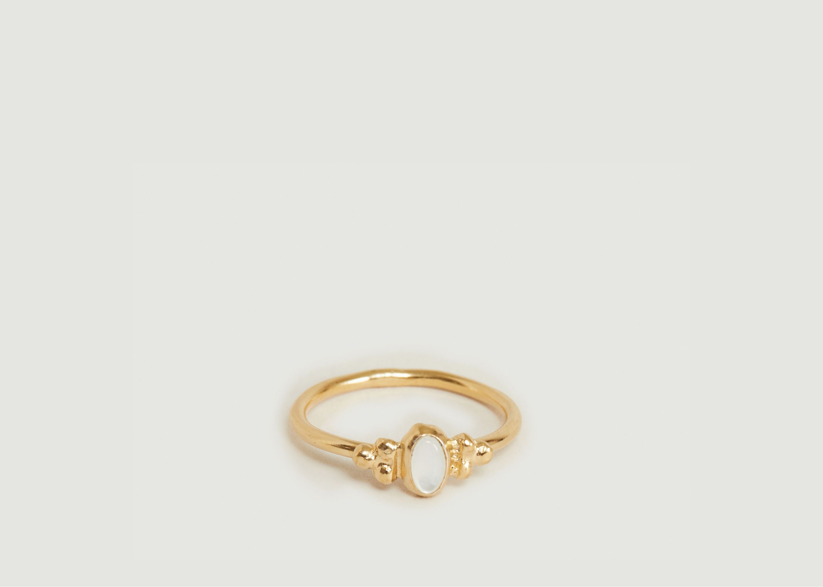Lila mother-of-pearl ring - Monsieur