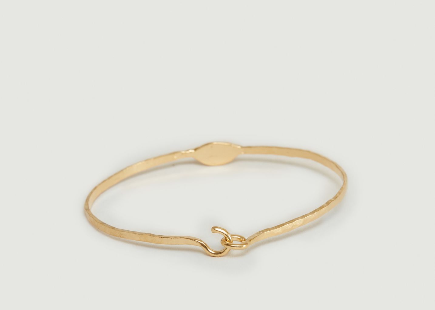 Bracelet jonc en vermeil jaune motif œil Izza - Monsieur