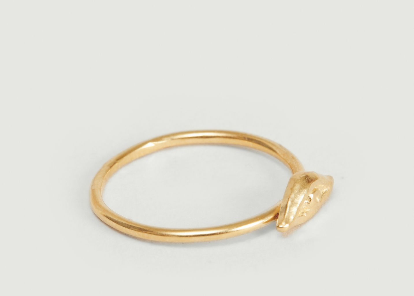 Bague en vermeil jaune motif œil Izza Small - Monsieur