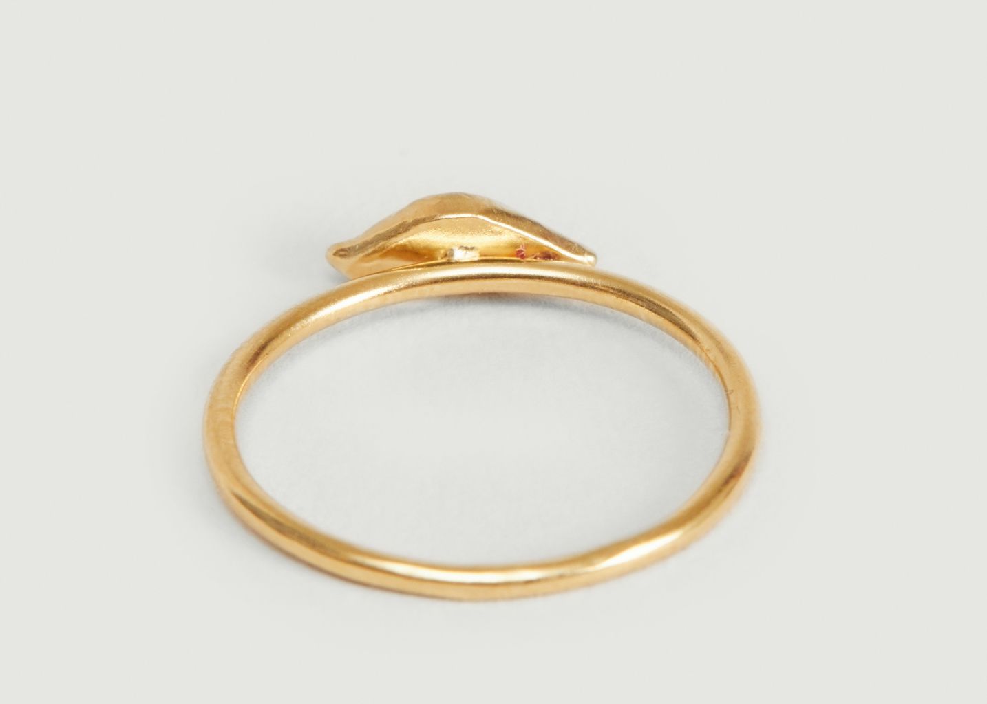 Bague en vermeil jaune motif œil Izza Small - Monsieur