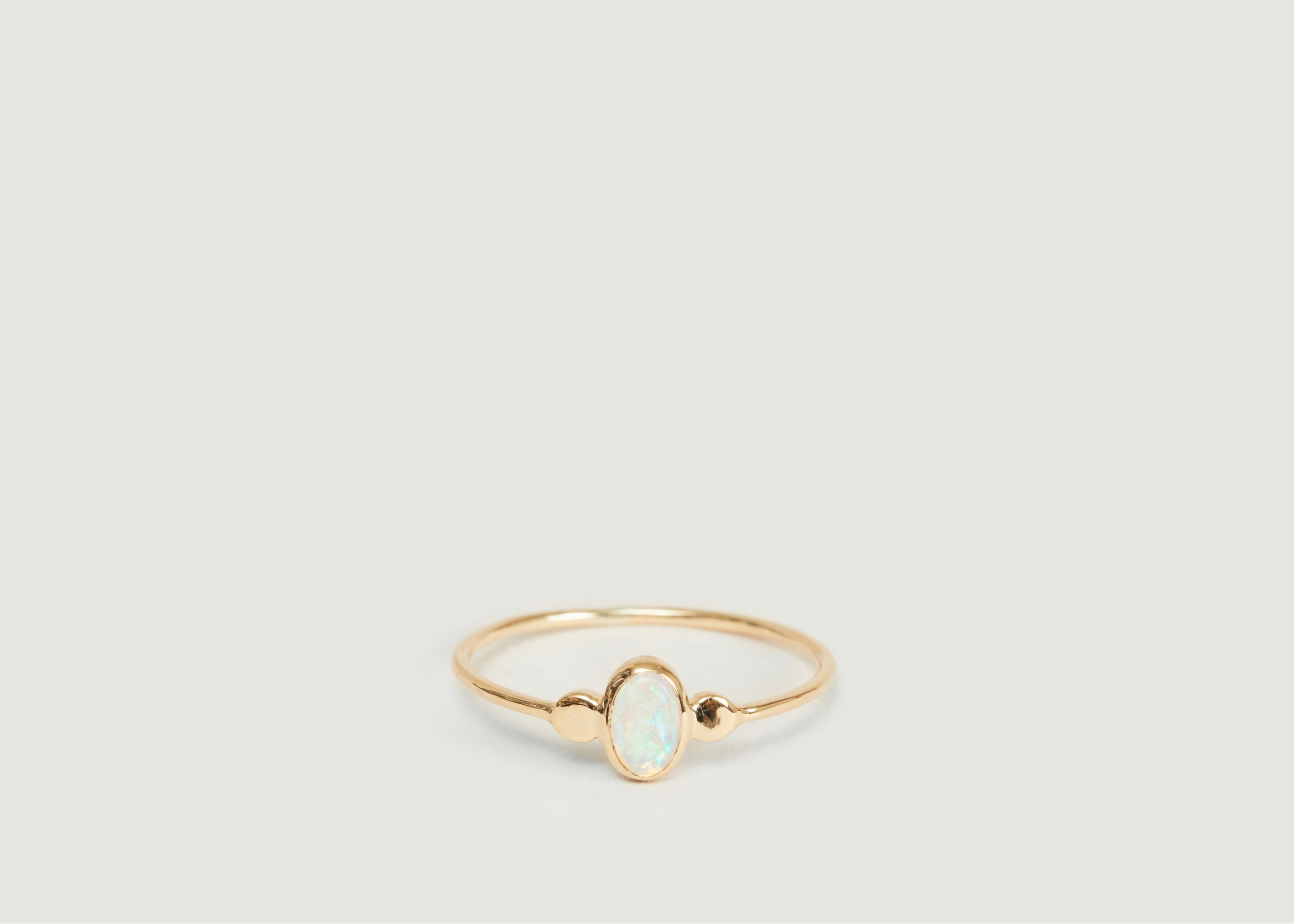 Lila Ring aus Gold und Opal - Monsieur