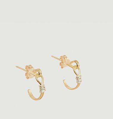 Edgar Small gold hoop earrings